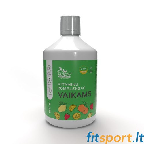 Raw Powders Vitamiinide kompleks lastele 500 ml (Vitamiinid lastele maitsega) 